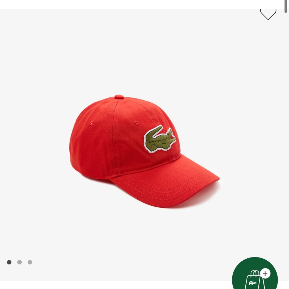 Red Lacoste hat